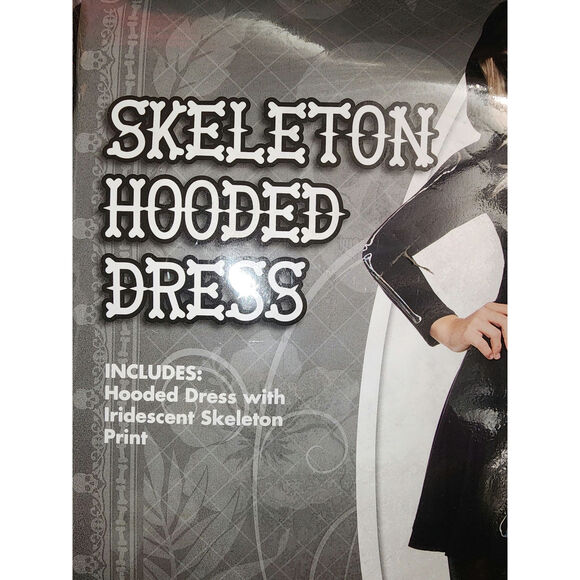 Skeleton Hooded Dress - Picture 2 of 4